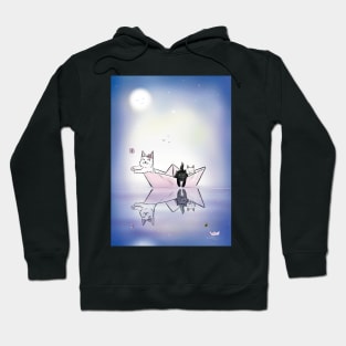 Cats on the Lake of Stars Hoodie